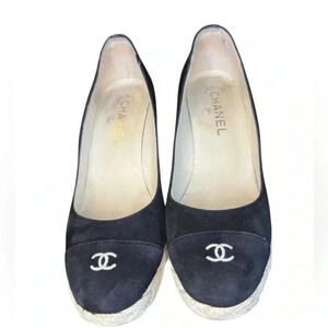 Chanel Pump Suede Upper Espadrilles.